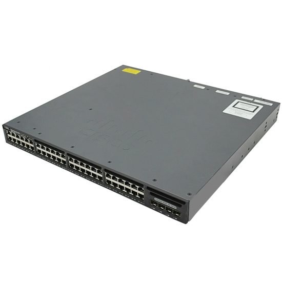 Cisco Catalyst 3650-48PS-S Switch – 48 Ports Mit PoE, 4x 1G Uplinks, IP Base
