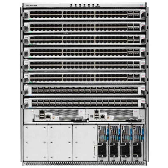 Cisco ONE Nexus 9508 Chassis Bun 1 Sup,3 PS,2 SC,6 FM,3 FT # C1-N9K ...